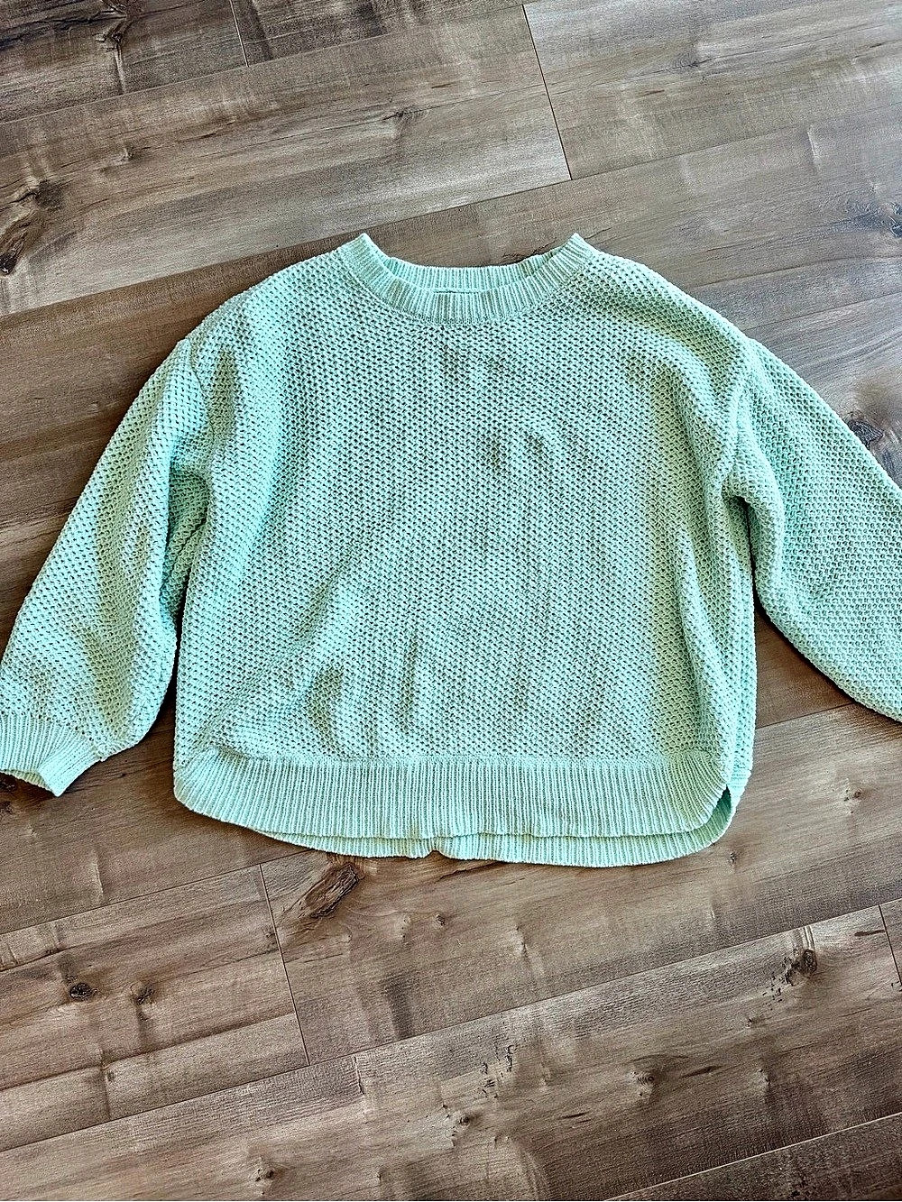 Maurices Women's Textured Sweater in Green Size 1X